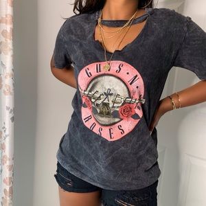 vintage guns and roses tee